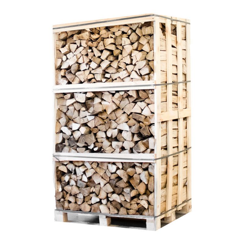 Palette kammergetrocknetes gespalten Hainbuche Brennholz 25cm — Ansicht 1
