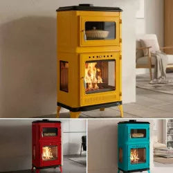 Kaminofen Fusio Pop mit Backofen – 7 kW