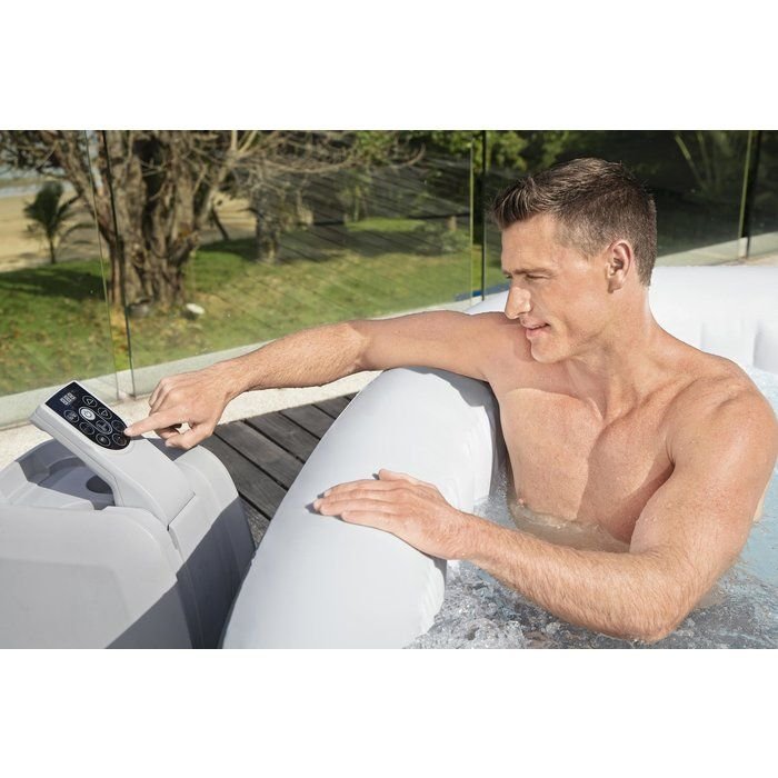 Bestway Ibiza Airjet – quadratischer aufblasbarer Whirlpool für 6 Personen — Ansicht 2